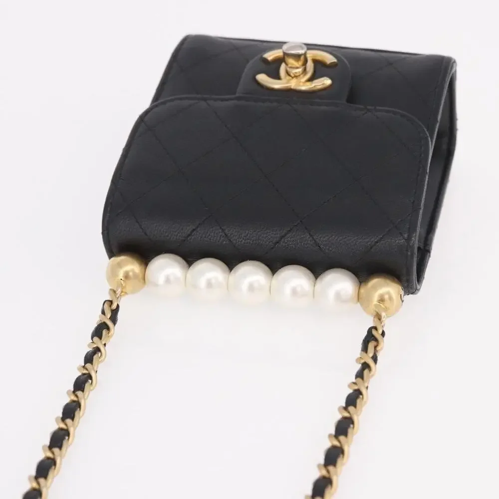 Chanel Matelasse Chain Shoulder Bag Black